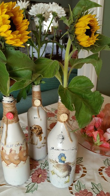 Decorated bottles